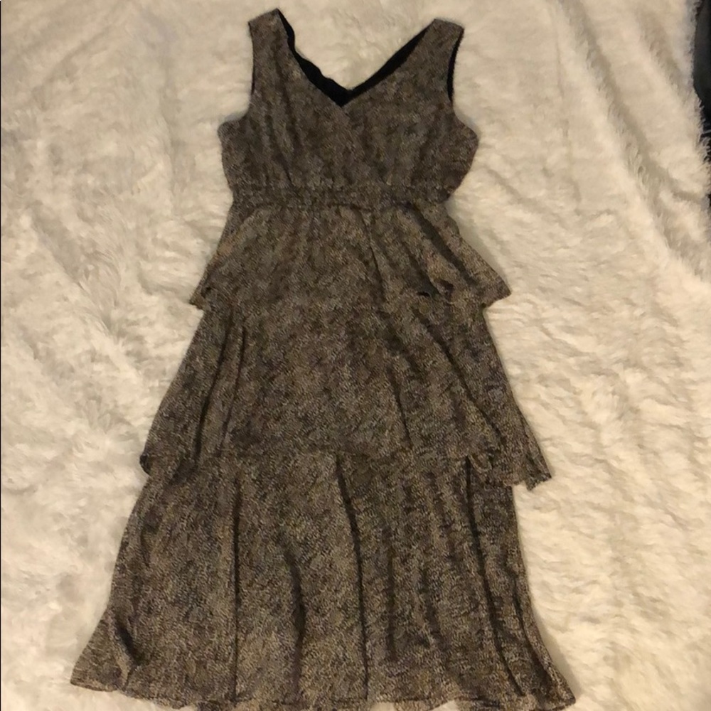 INC International Concepts leopard tiered dress 🐆
